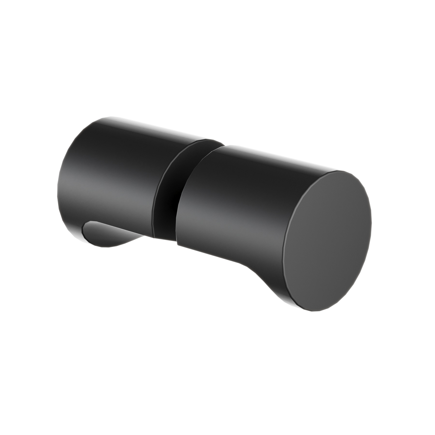 Griff | rund | Schwarz Matt