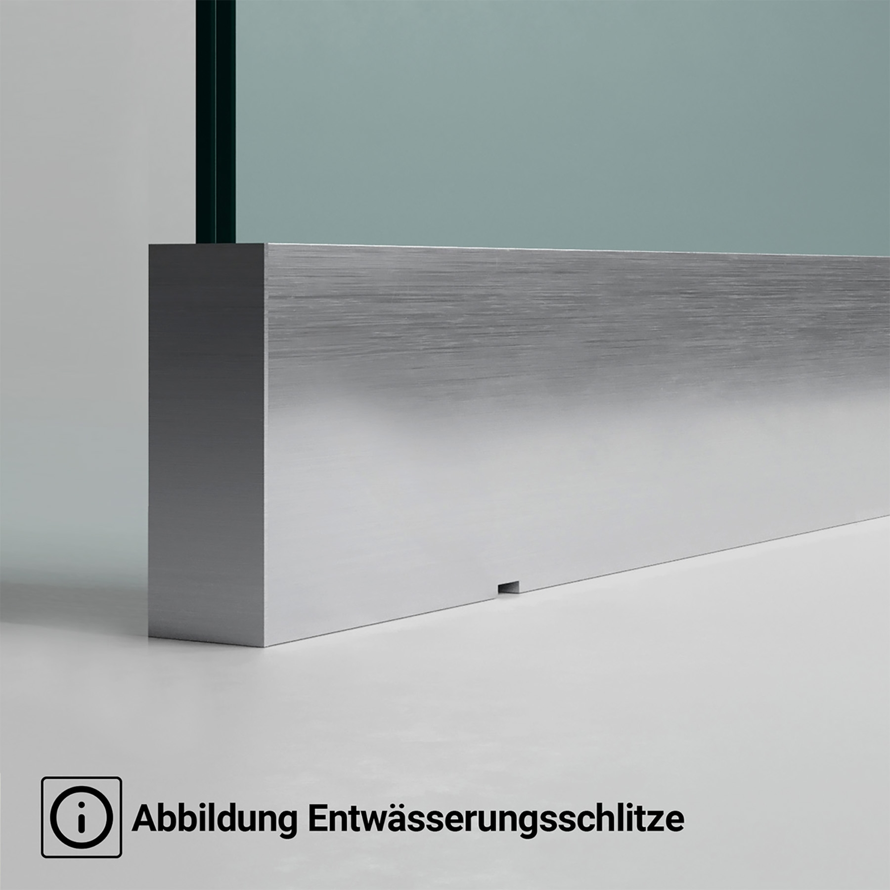 Aufgesetztes Brüstungsprofil 21,52 mm - Weiss