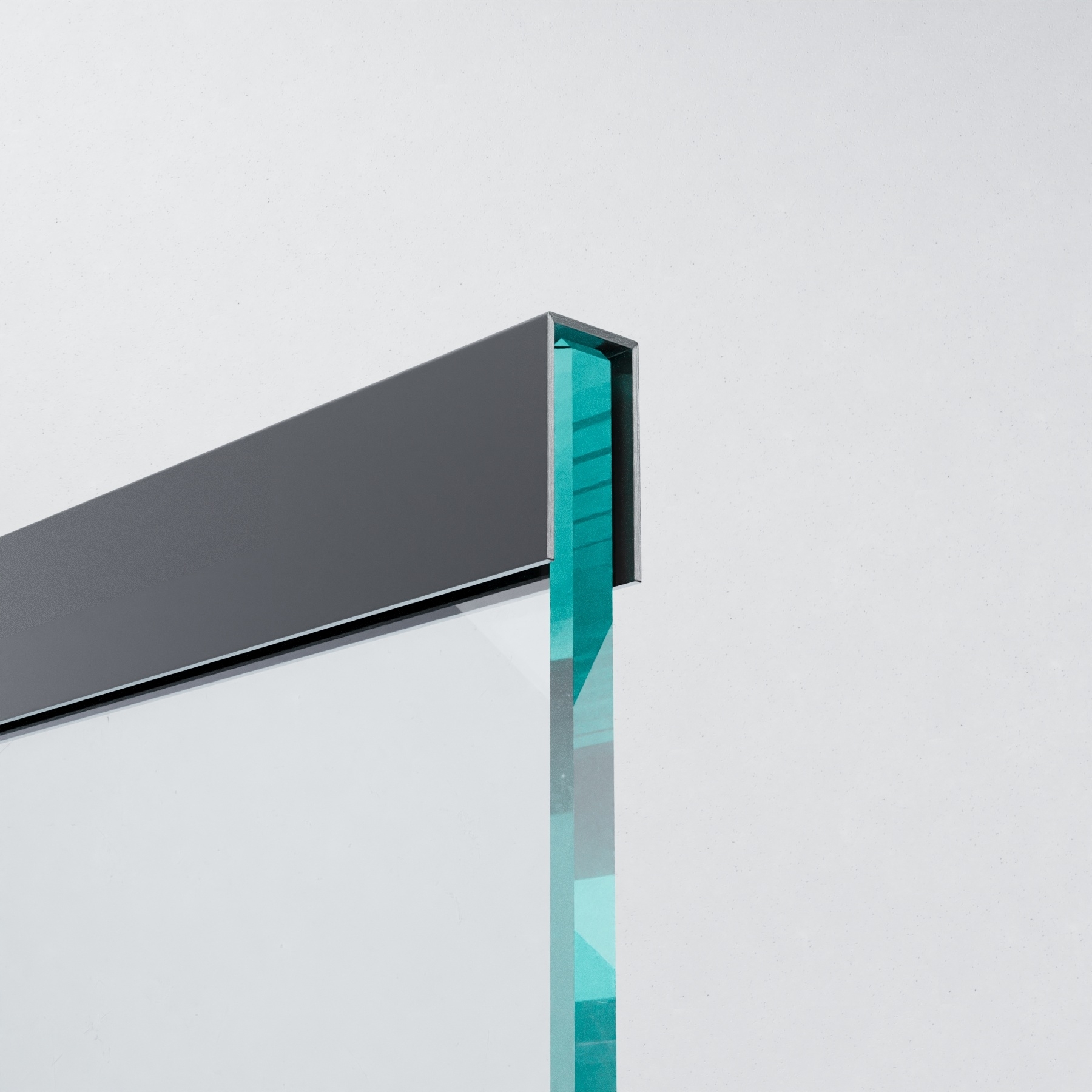 U-Profil | 2500 mm | Schwarz Matt
