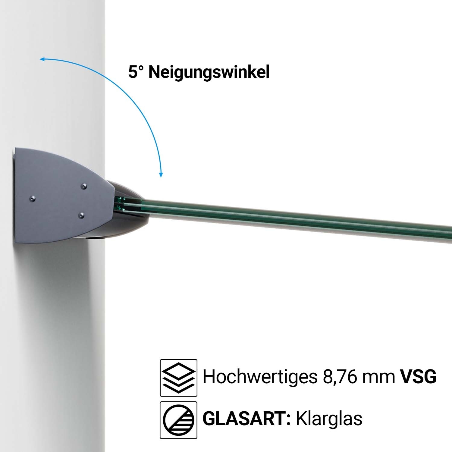 Glasvordach DIY 200x100