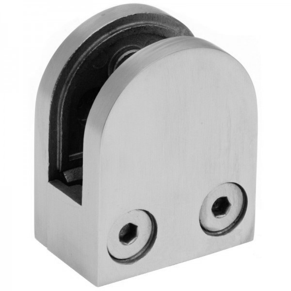 Runder Glashalter | gerader Anschluss | 10 mm