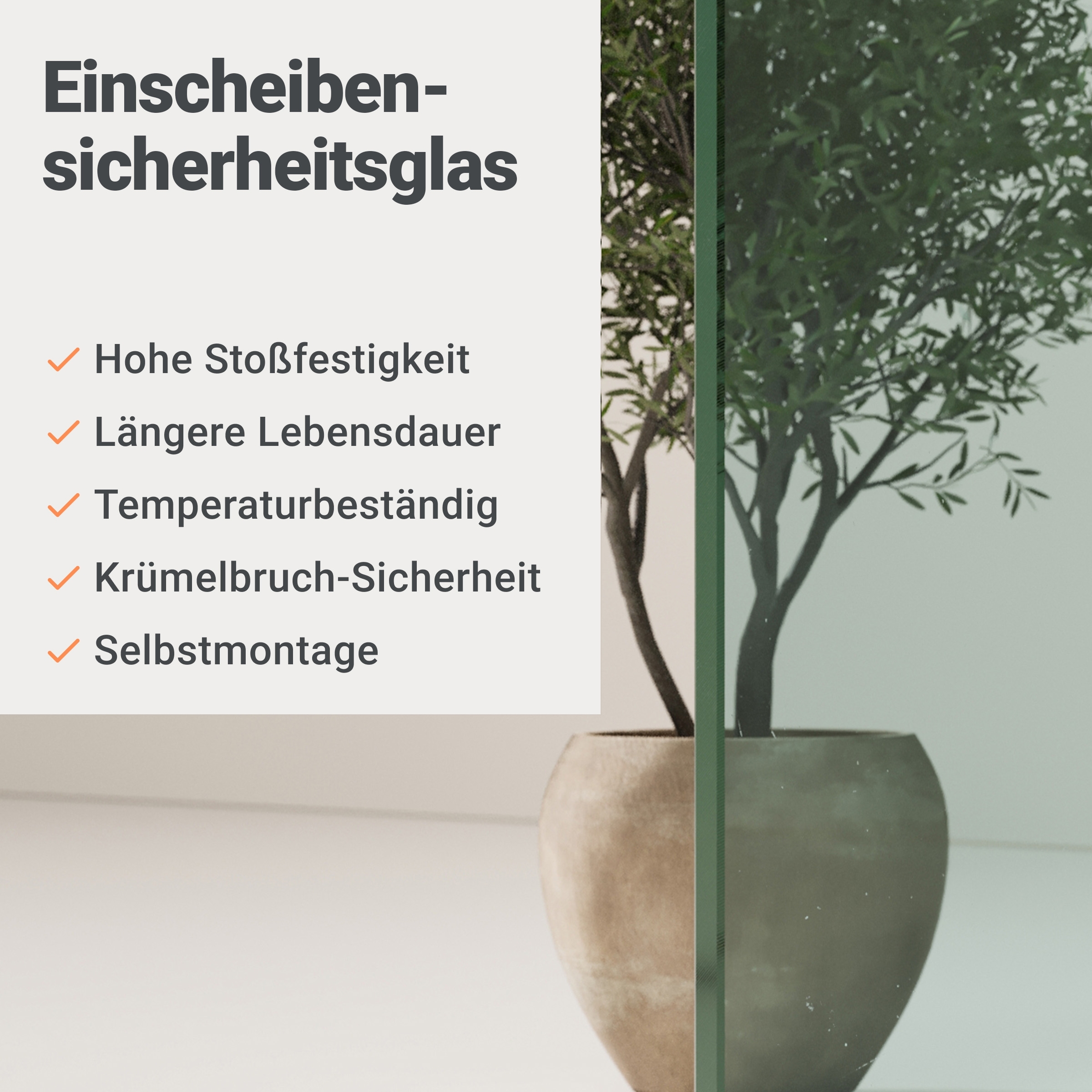 Sitzbank mit Sicht- & Windschutz | 135 cm breit | Klarglas
