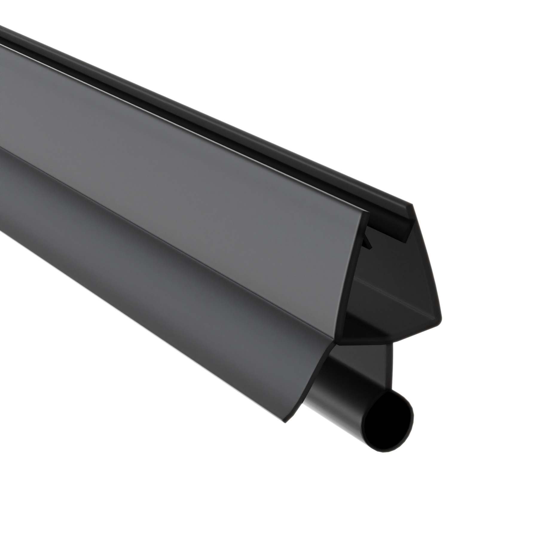 Bodendichtung | 6-8 mm Glas | 2500 mm | Schwarz Matt