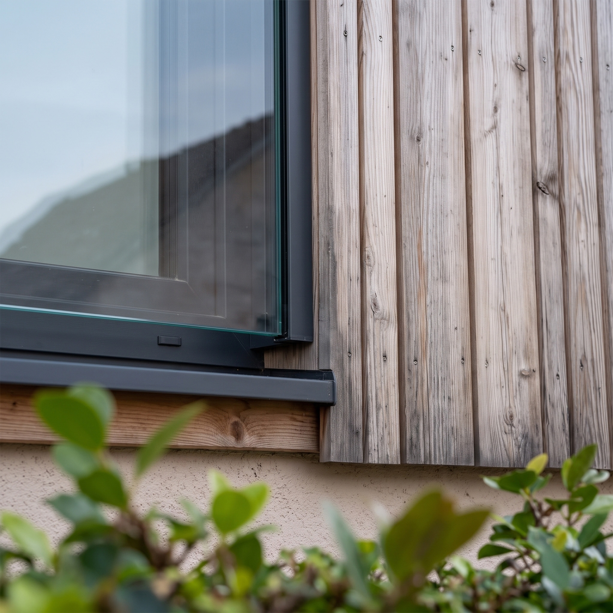 Französischer Balkon, Komplettset Schwarz RAL 9005 matt, Länge 900 mm