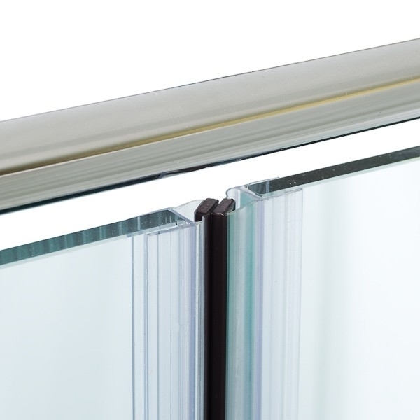 Magnetdichtung 180° für 8 mm Glas | angeschrägt, 2500 mm Länge