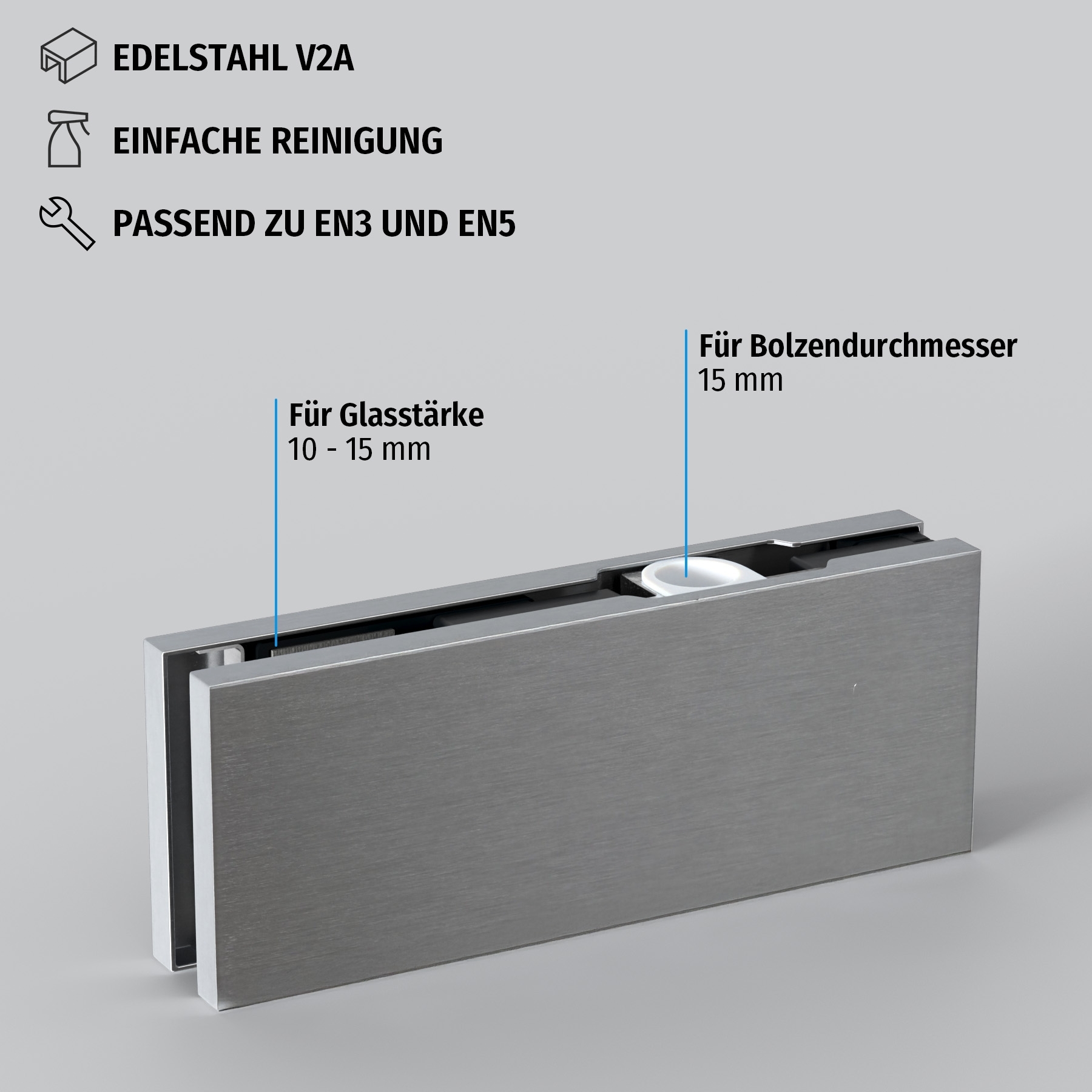 Eckbeschlag oben PT20 Plus HD - matt