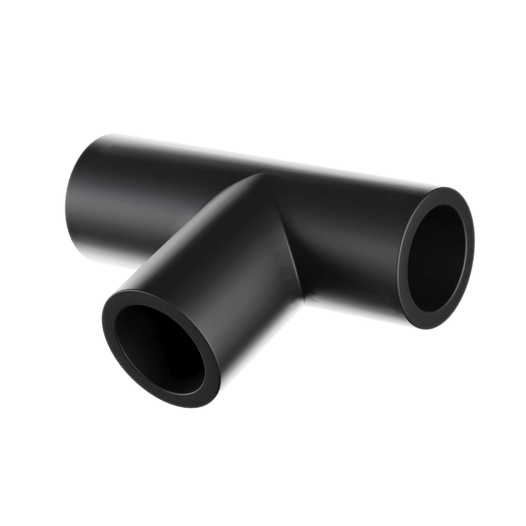 T-Stück Stabilisierungsstange | 20 mm | Schwarz Matt