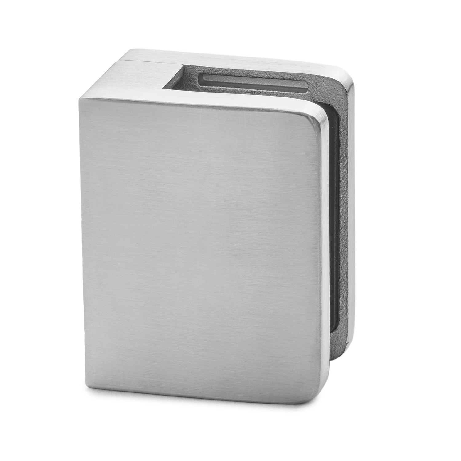 Eckiger Glashalter | gerader Anschluss | 13,52 mm