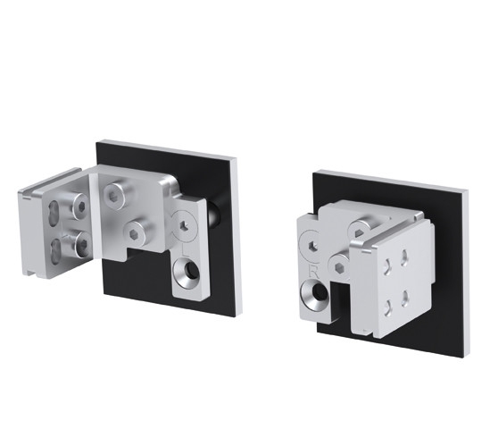 Schiebetürdusche - Monatgeset Glas - Alufarbig poliert E8/C0