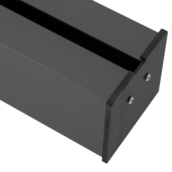Endkappe für Klemmprofil 17,52 mm, eckiges Design - Anthrazit