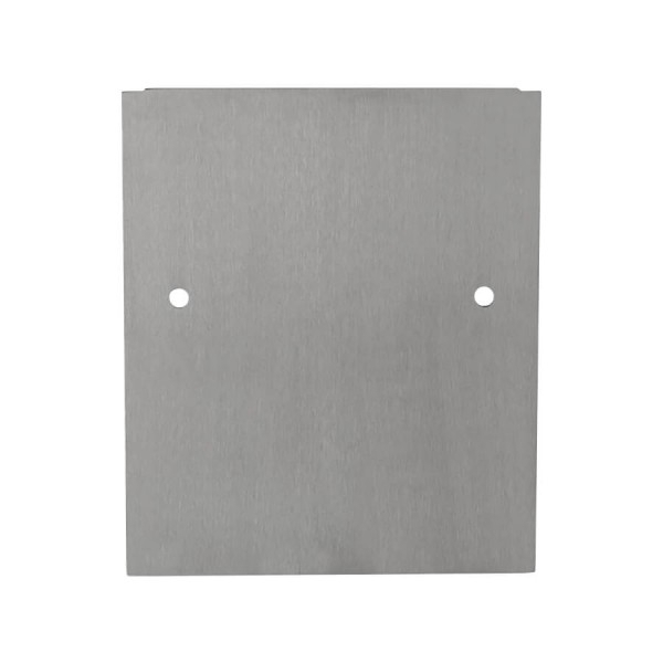 Endkappe 0° Wandklemmprofil 21,52 mm, eckig - Edelstahloptik