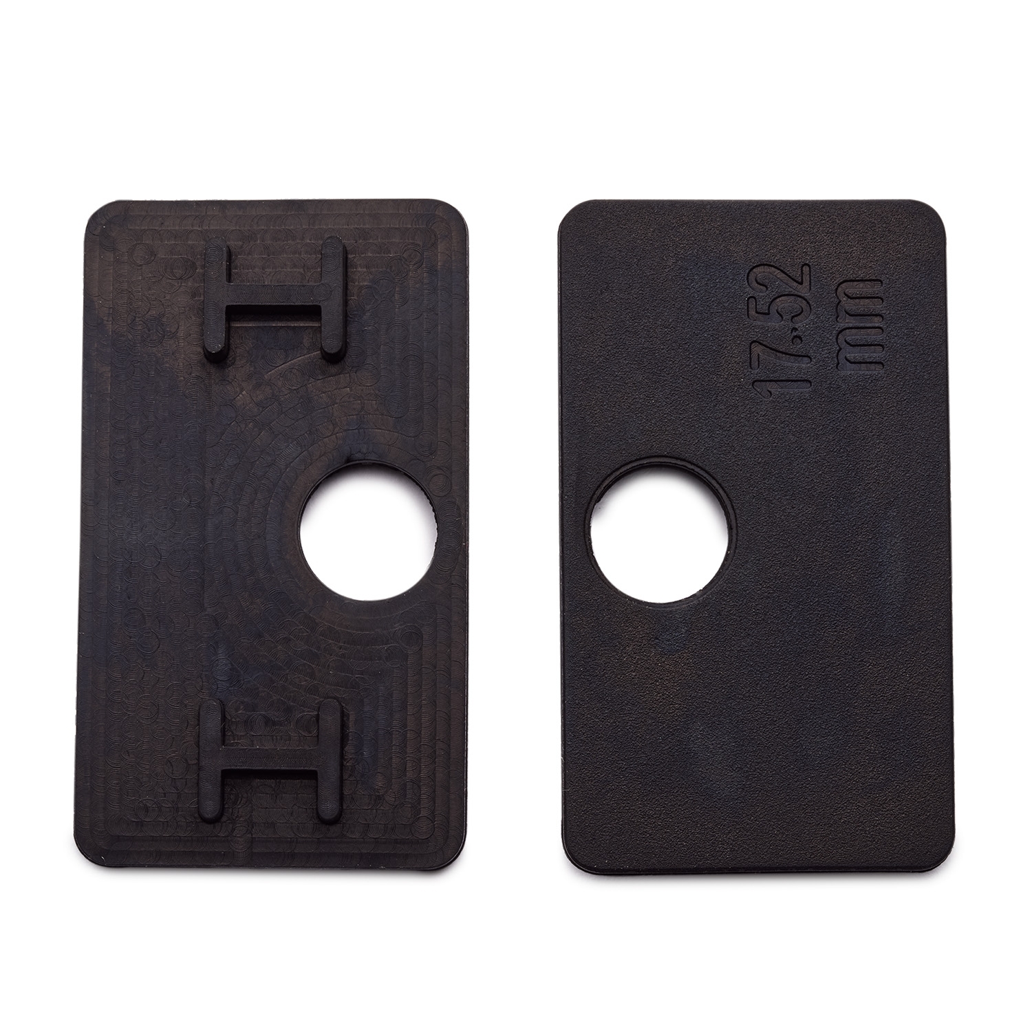 Eckiger Glashalter | gerader Anschluss | 13,52 mm