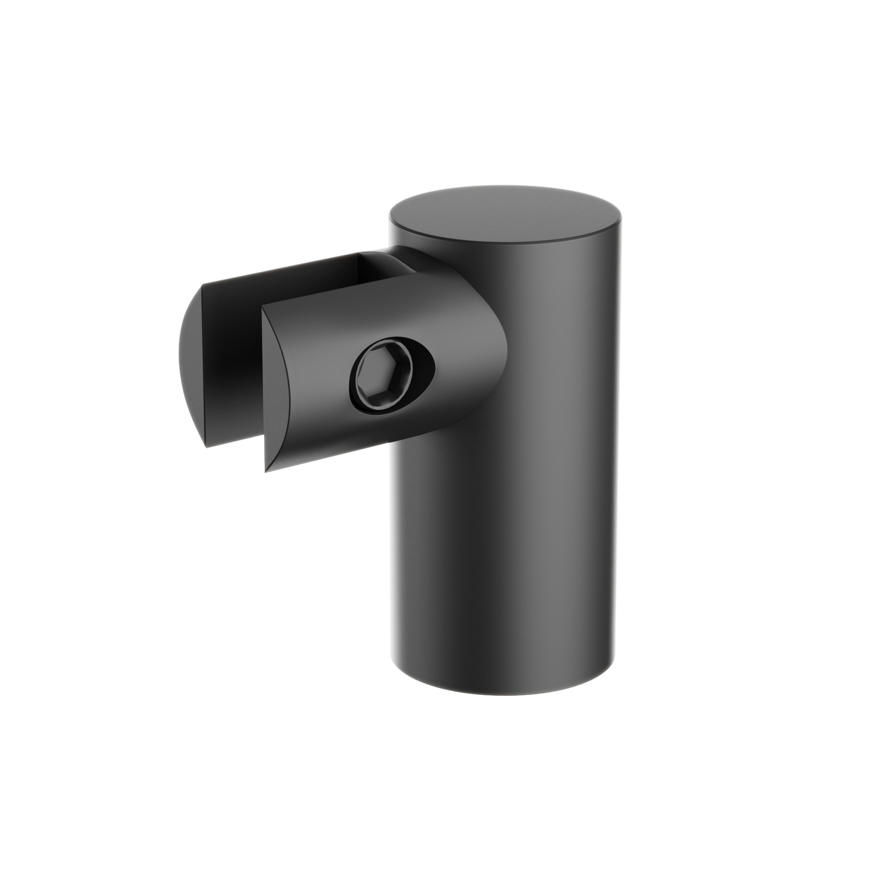 Glasklemme variabel | 20 mm Rohrdurchmesser | Schwarz Matt