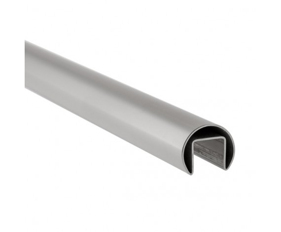 Stabiler Edelstahl Handlauf - 17,52 mm Glasstärke