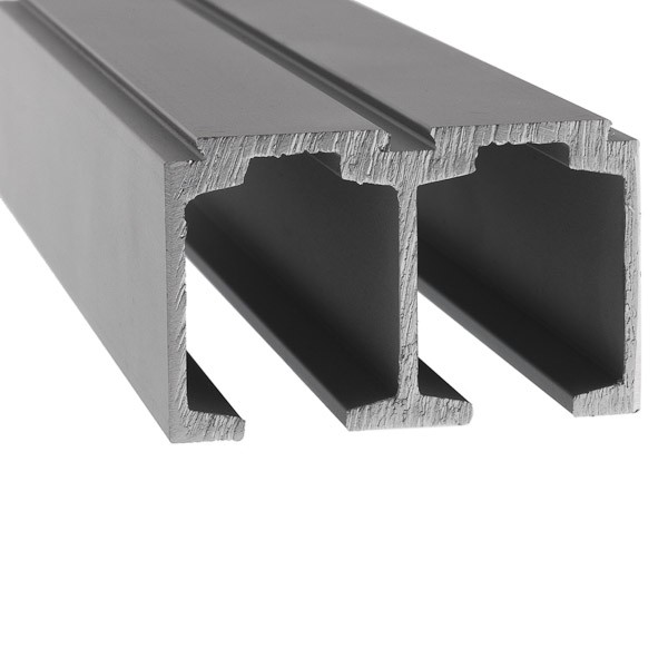Laufschiene zweiflügelige Tür - Aluminium eloxiert – ETG GmbH