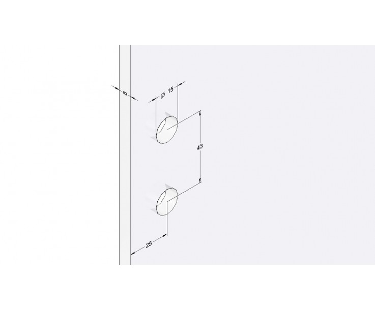Winkelverbinder Glas-Wand 90° 1100L-11R - Angular, Bild 5