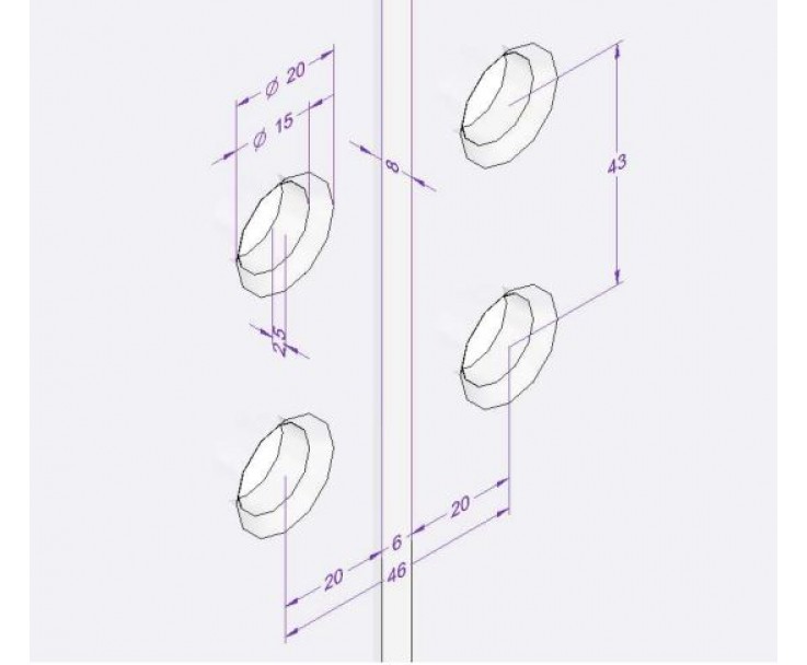 Scharnier-Verbindung Glas-Glas 180° 1100A-2HSHGL - Angular, Bild 4