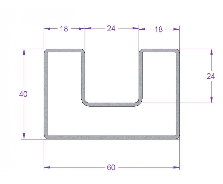 Stabiler Edelstahl Handlauf für 17,52 mm Glasstärke, Bild 3