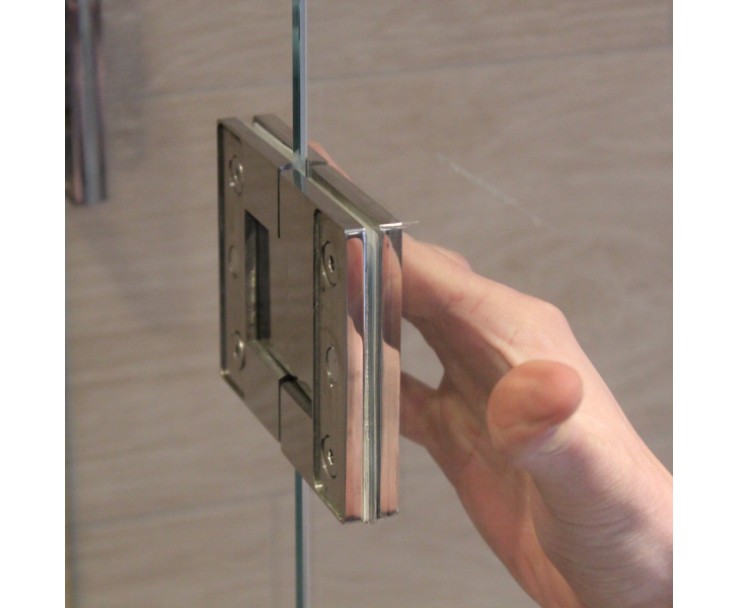 Glas-Glas Verbindung Scharnier für 180° Öffnungswinkel, Bild 9