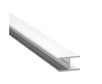 H-Profil Aluminium 17,52 mm - Weiss