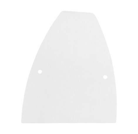Rechte Endkappe Wandklemmprofil 5° Dachneigung 17,52 mm, oval - Weiss