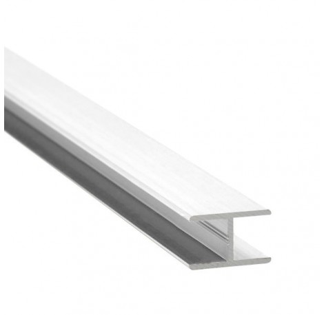 H-Profil Aluminium 21,52 mm - Weiss