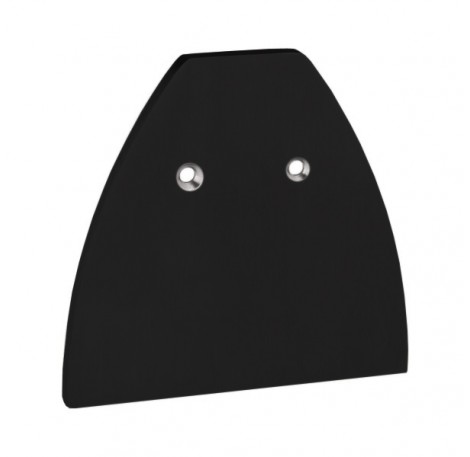 Endkappe für Klemmprofil 17,52 mm, ovales Design - Schwarz