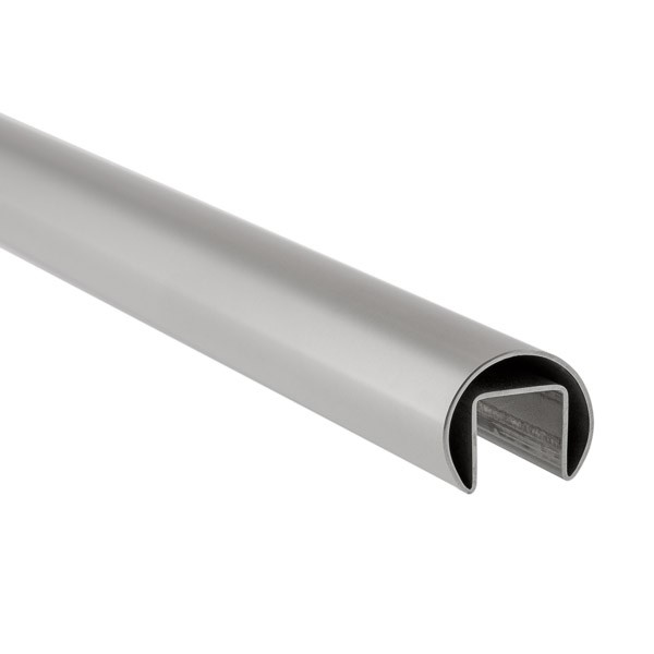 Stabiler Edelstahl Handlauf - 17,52 mm Glasstärke
