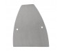 Linke Endkappe Wandklemmprofil 5° Dachneigung 17,52 mm, oval - Edelstahloptik