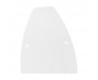 Linke Endkappe Wandklemmprofil 5° Dachneigung 17,52 mm, oval - Weiss