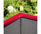 Pflanzkasten mit Wind- und Sichtschutz in individueller Farbbeschichtung - 1000 mm breite, Bild 5
