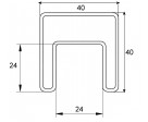 Stabiler Edelstahl Handlauf für 17,52 mm Glasstärke verwendbar, Bild 3