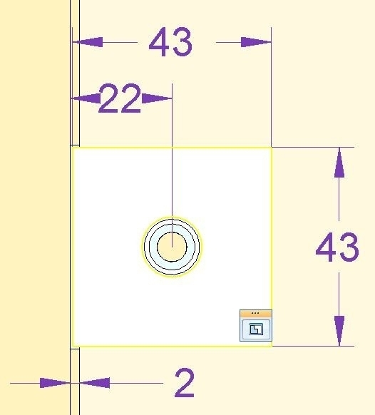 Winkelverbinder | Glas-Wand 90° | Schwarz Matt