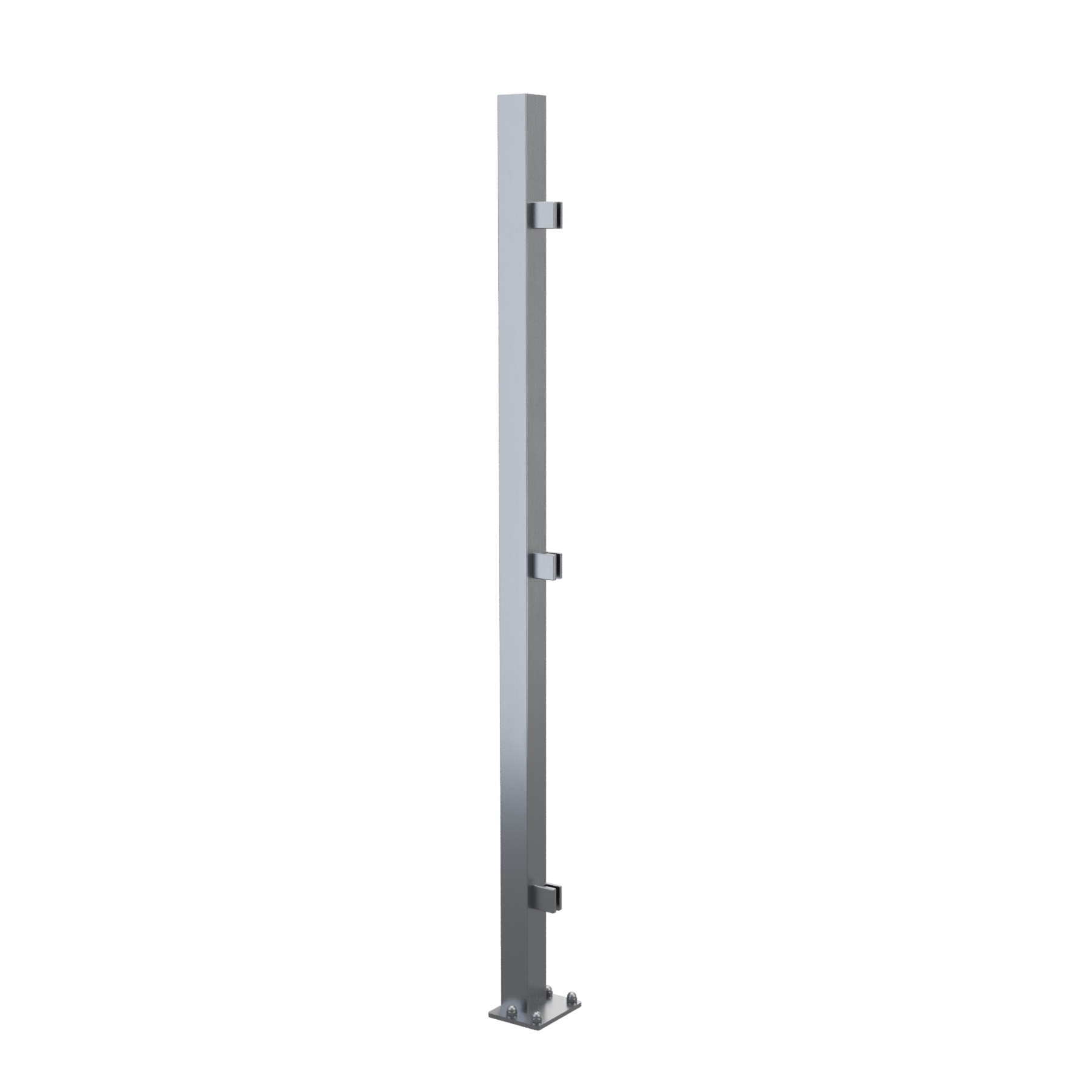 End-Pfosten System F Glasstärke 13,52-17,52mm zum Aufschrauben