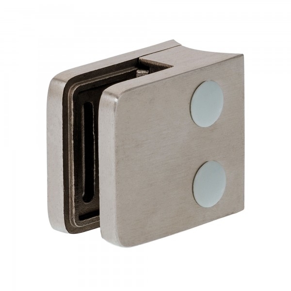 Eckiger Glashalter | runder Anschluss | 8 - 12,76 mm