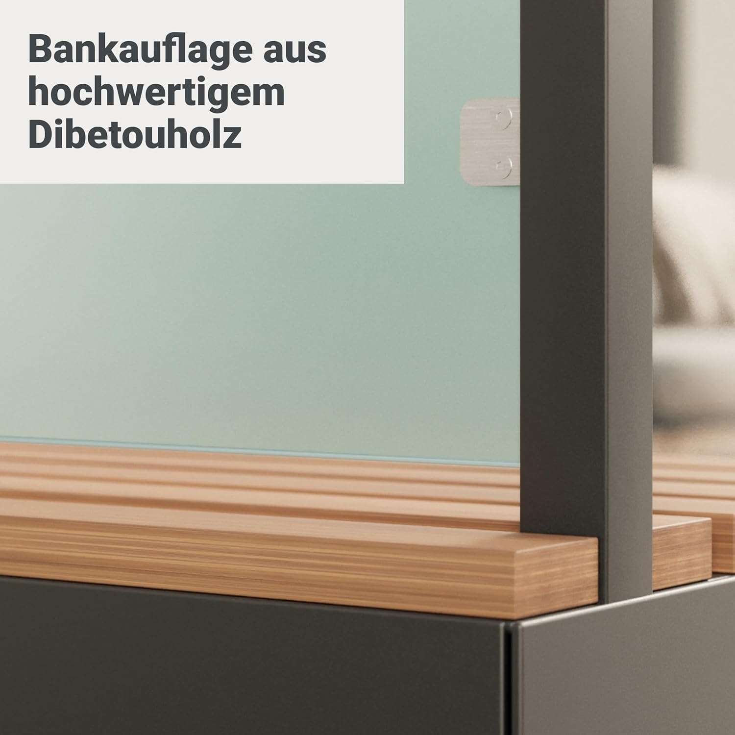 Sitzbank mit Sicht- & Windschutz 135 cm breit