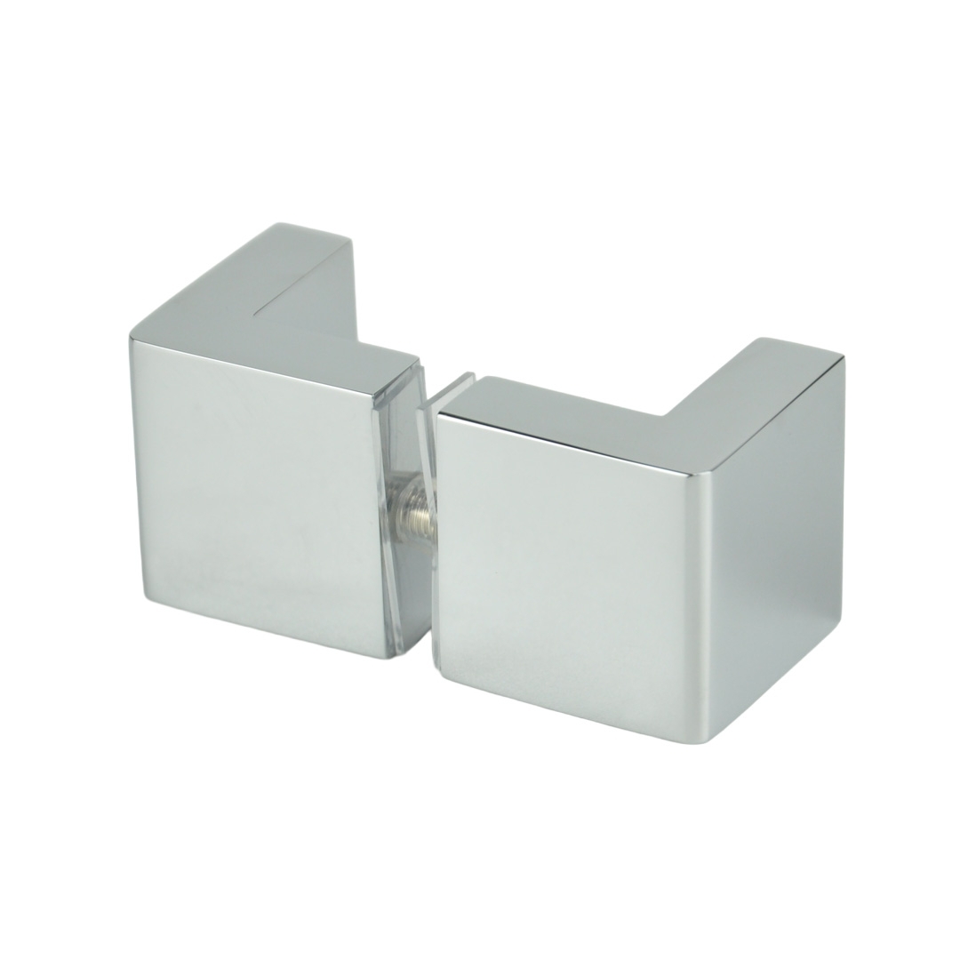 Duschtürgriff | 30x30x30 mm | Hochglanz | Eckig