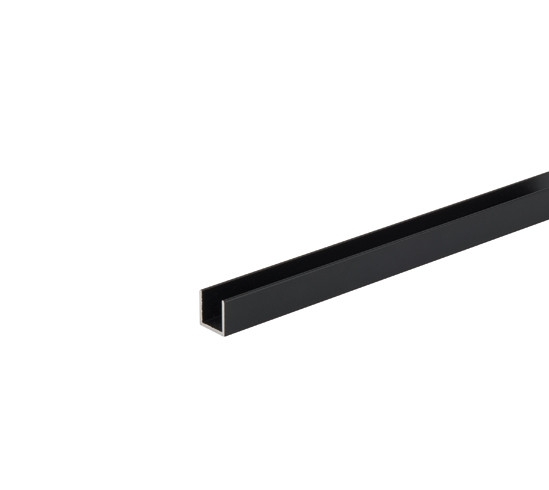 Schiebetürdusche - U-Profil - Schwarz E6/C35