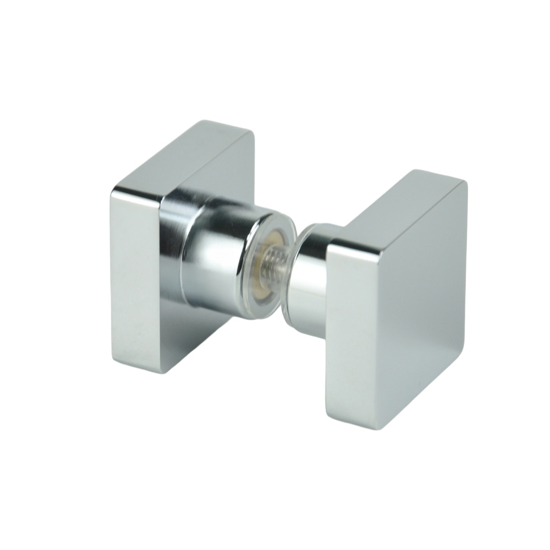 Duschtürgriff | 35x35x22 mm | Hochglanz | Eckig