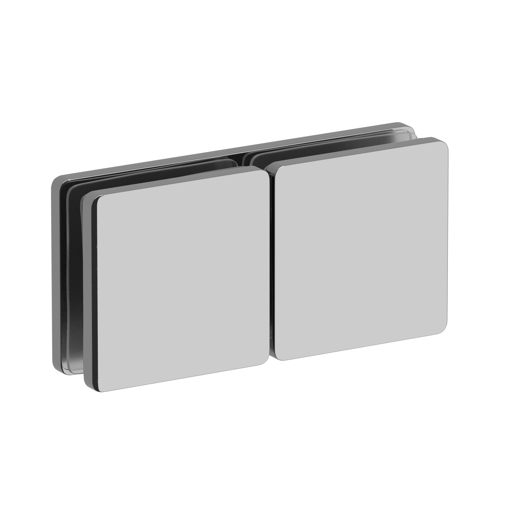 Längsverbinder | Glas-Glas 180° | Hochglanz